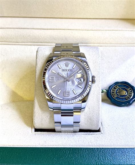 rolex date just rhodium wave|Rolex Datejust 36mm price.